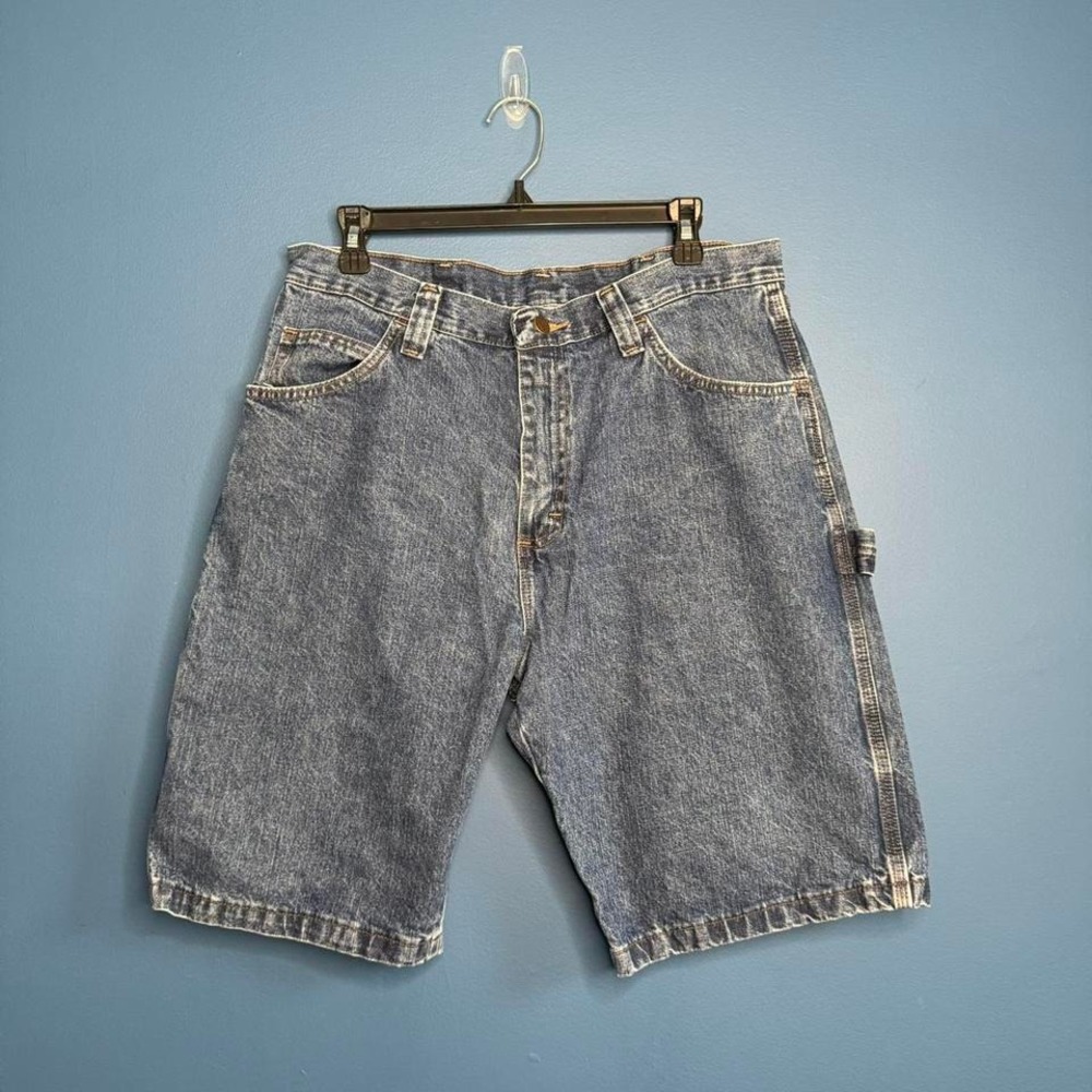 Vintage Wrangler Carpenter Shorts Men's Size‎ 34 Jorts Denim Jeans Cotton 90s